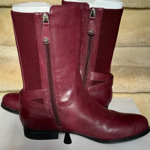 Isaac  Mizrahi Trolley mid shaft leather boots - Picture 3 of 10